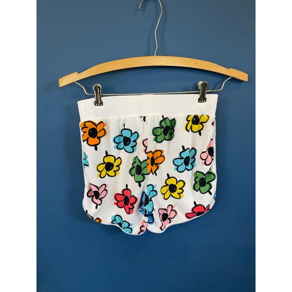 Hanna Andersson Floral Terry Drawstring Shorts Size 1030 - Picture 2 of 3